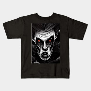 SCARY RED EYED SPOOKY HALLOWEEN VAMPIRE Kids T-Shirt